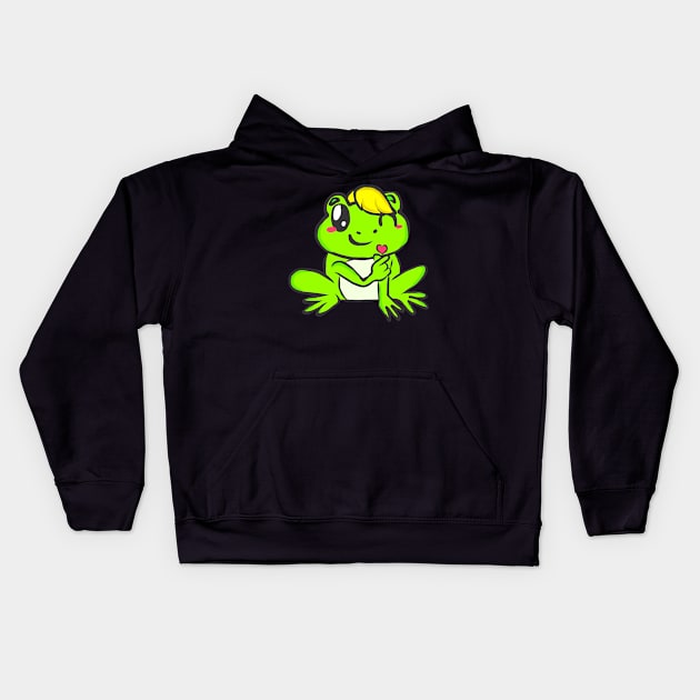 Frog Tadpole Toad Lurch Toad Froschlurch sweet Kids Hoodie by KK-Royal